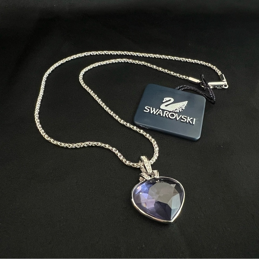 Swarovski Oceanic Purple Heart Pendant